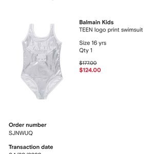 SOLD ❌Balmain bathing suit super cute NWT
